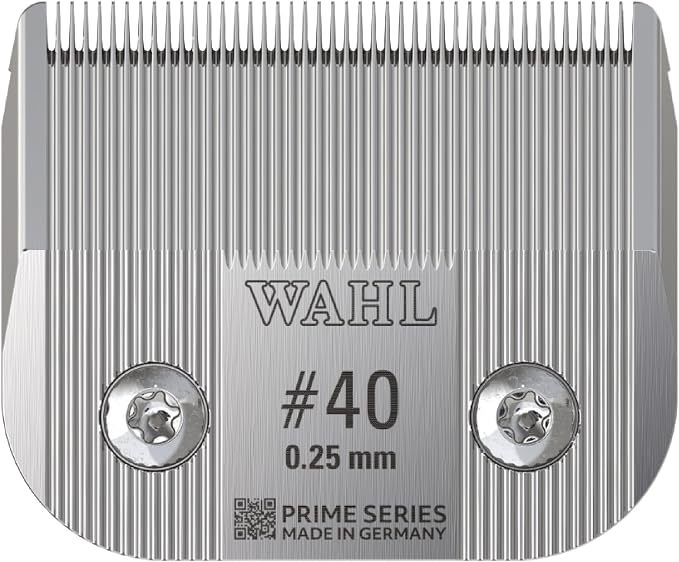 Wahl Pro Animal Prime Series Blades - Professional Fine Tooth Pet Clipper for Horse, Cat & Dog Grooming - Made from High-Carbon Steel - #40, 0.25mm