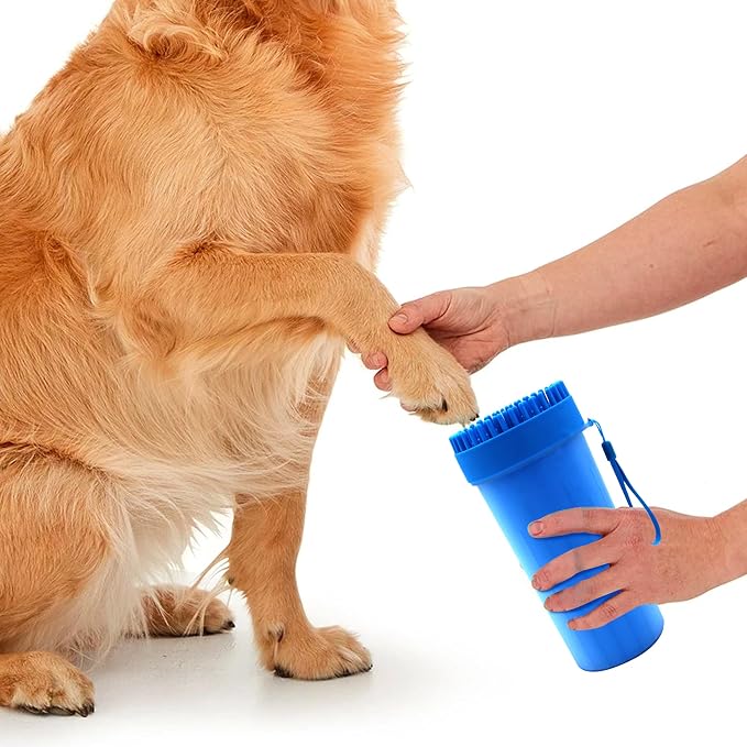 GROOMER ESSENTIALS 2-in-1 Pet Paw Cleaner - Extra Large - For Extra Large Dogs Like German Shepherds, Great Danes, St. Bernards, Boxers, and Mastiffs - Portable