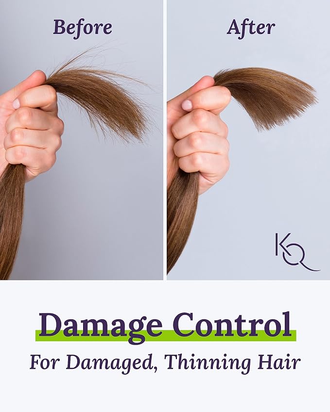Keranique Damage Control Anti-Breakage Shampoo & Conditioner for Damaged, Thinning Hair – Intense Repair, Strengthening with Keratin, Biotin, Panthenol – Sulfate & Paraben Free, Keratin Amino Complex™