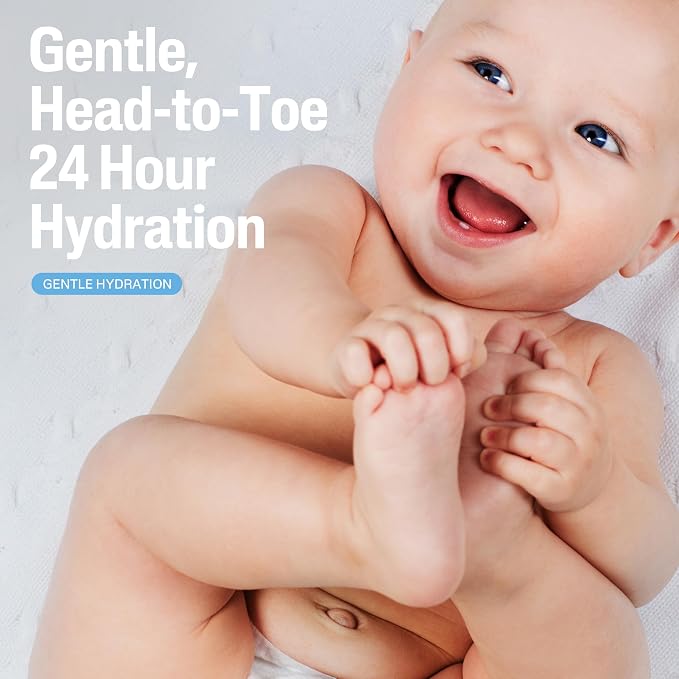 Cetaphil Baby Wash & Shampoo Plus Body Lotion, Healthy Skin Essentials, Head to Toe Hydration for up to 24 Hours, for Delicate, Sensitive Skin, White (Pack of 12)