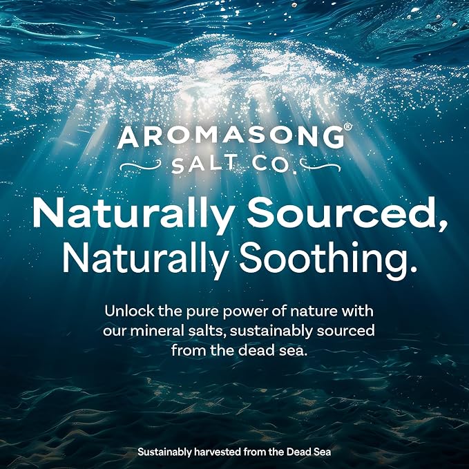 Aromasong Dead Sea Magnesium Flakes for Bath - 16,325 Mg Magnesium Chloride per Bath - Superior Alternative to Epsom Salt - Used as Muscle & Foot Soak - 12 Lb Bulk Bag