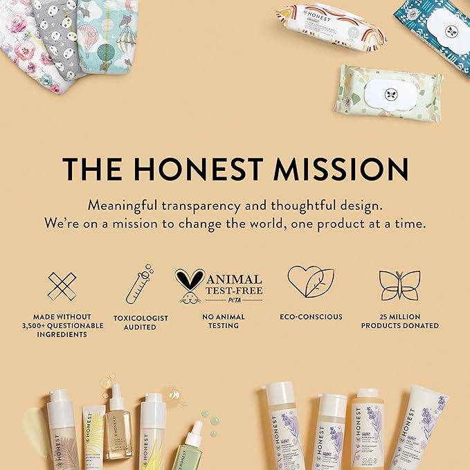 The Honest Company Silicone-Free Conditioner, Gentle, Hypoallergenic, Naturally Derived Ingredients, Fragrance-Free for Sensitive Skin, 10 fl oz