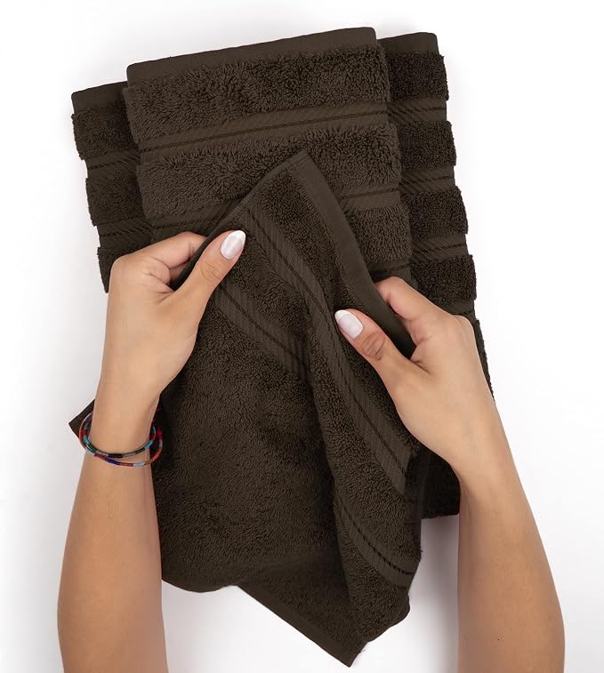 American Soft Linen 100% Cotton Luxury Turkish Towels, 4 PC Bath Towel Set | Soft Absorbent Quick Dry OEKO Tex Standard 100 Certificated Durable Machine Washable Breathable Premium Hotel Quality