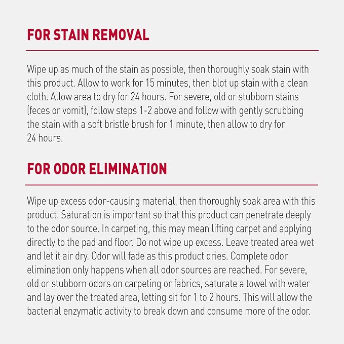 Nature's Miracle Advanced Stain and Odor Eliminator Dog for Severe Dog Messes