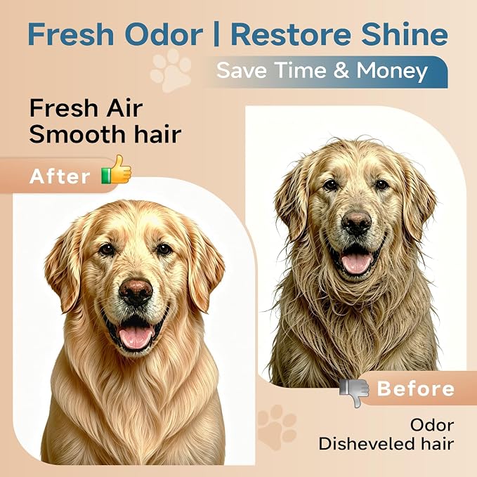 Pet Steam Brush for Dogs & Cats with Dual Cool Mist Spray | Cat Brush for Shedding, Self-Cleaning Grooming Tool, Hair Remover, Anti-Static, Skin-Safe for Long-Haired Dogs & Cats