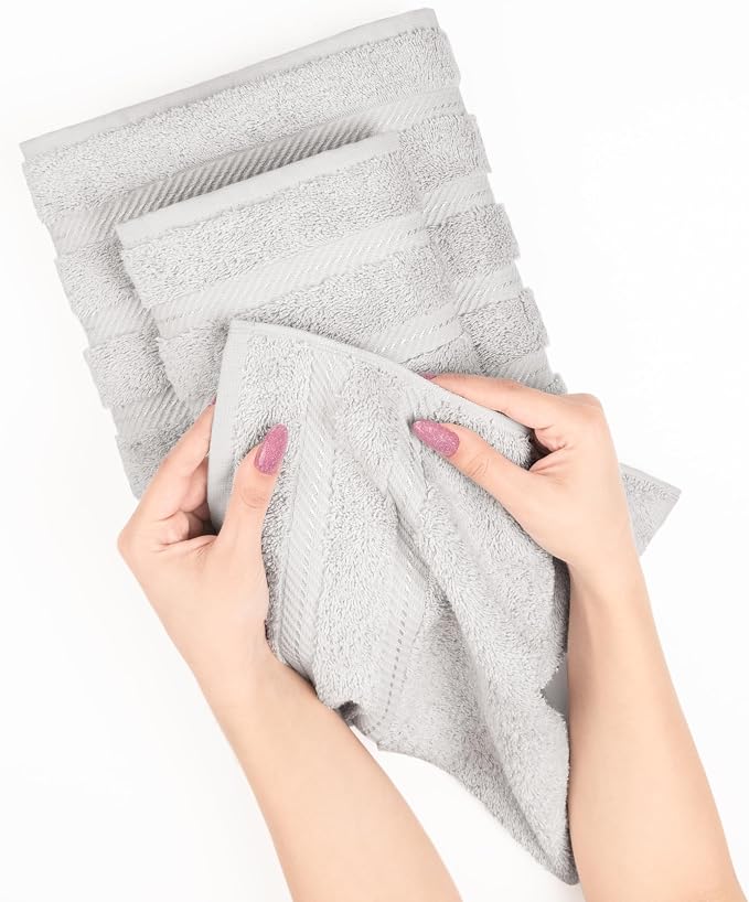 American Soft Linen 100% Cotton Luxury Turkish Towels, 4 PC Bath Towel Set | Soft Absorbent Quick Dry OEKO Tex Standard 100 Certificated Durable Machine Washable Breathable Premium Hotel Quality