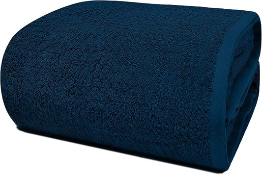 RIVERSIDE Pack of 1 Jumbo Bath Sheet 40 x 80 Inches - Extra Large Bath Towel, Super Soft & Highly Absorbent, 100% Cotton Quick Dry, Perfect to Wrap Yourself in - Blue Opal