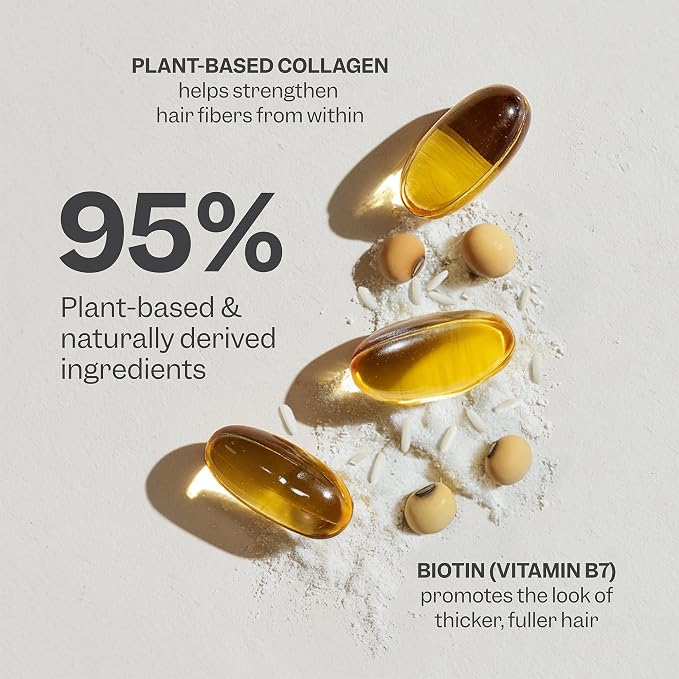 Renpure Biotin & Collagen Shampoo & Conditioner Set, Plant- Based - Nutrient Infused Formulas for Fuller, Thicker Looking Hair - For Fine Hair - Vitamin B7 (Biotin) & Collagen - 24 Fl Oz each, 2 Pack