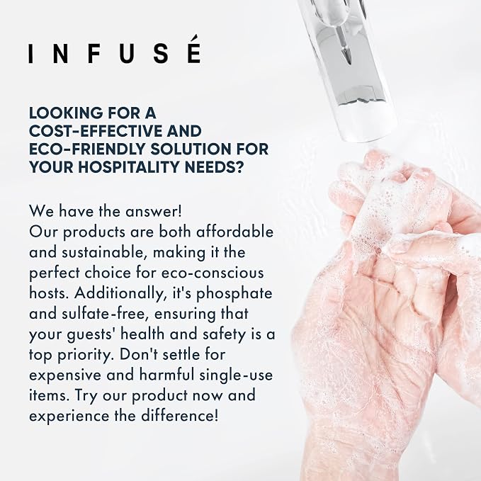 Infuse Hotel Hand & Body Wash | 1 Gallon | For Hospitality & Vacation Rentals to Refill Dispensers | (4 Gallons)