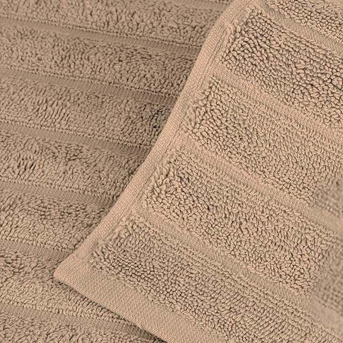 Classic Turkish Towels CTT Luxurious 100% Turkish Cotton Washcloths 6 Pack, Highly Absorbent & Quick Dry, Face Towels Wash Cloths for Hotel, Spa & Gym | 13"x13" (Almond Beige)