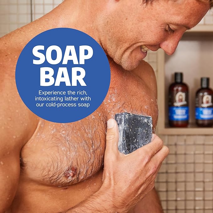 Dr. Squatch Natural Men’s Bar Soap - Cold Process Body Soap Bar with Natural Oils - Gifts for Men - Fresh Falls (5 oz)