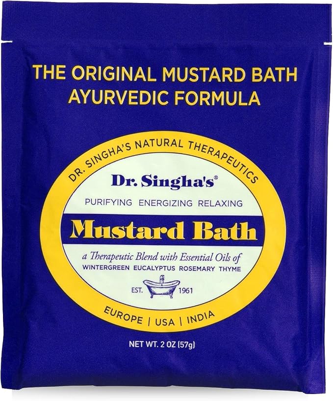 Dr. Singha's Mustard Bath, Therapeutic Bath Salts, 2 Oz