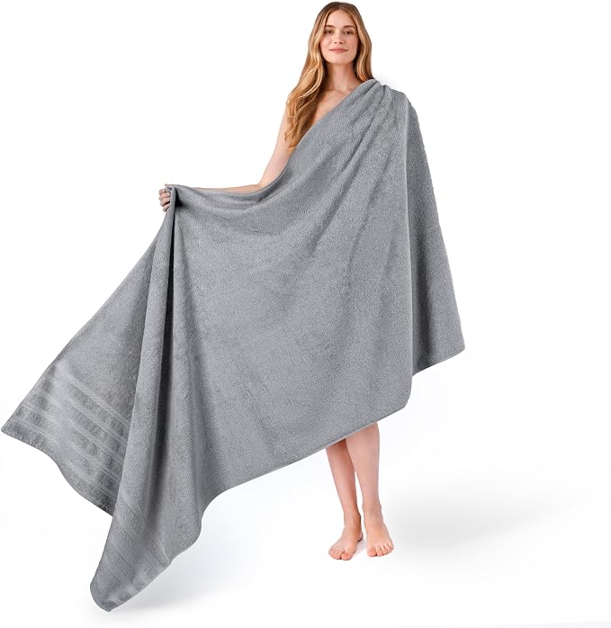 American Soft Linen 100% Cotton Luxury Turkish Towels, 35x70 XL Bath Sheet | Soft Absorbent Quick Dry OEKO Tex Standard 100 Certificated Durable Machine Washable Breathable Premium Hotel Quality
