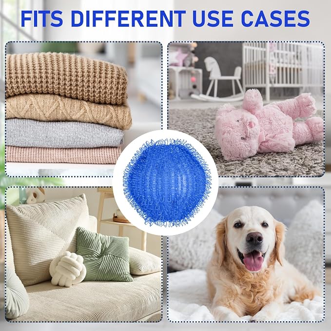 Pet Hair Remover for Laundry, Washing Machine Fur Catcher, 12PCS - MGX007 | Effective Cat Dog Laundry Pet Hair Catcher for Clothes, Sheets, Towels, Fleece Blankets, Won’t Damage Fabric 12PCS