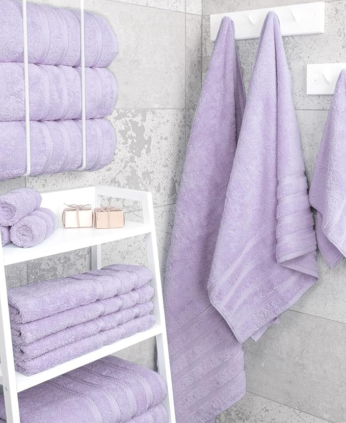 American Soft Linen 100% Cotton Luxury Turkish Towels, 4 PC Bath Towel Set | Soft Absorbent Quick Dry OEKO Tex Standard 100 Certificated Durable Machine Washable Breathable Premium Hotel Quality