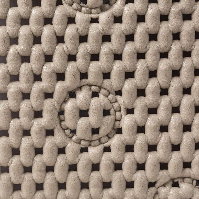 Duck Brand Softex Bath Mat for Tubs, Machine Washable, 17 x 36 Inches, Taupe, Skid Resistant (442097) (Pack of 4)