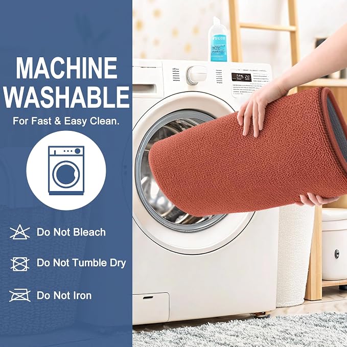 OLANLY Thick Memory Foam Bathroom Runner Rugs 59x24, Extra Soft Absorbent Long Bath Rug, Quick Dry Bath Mats, Non-Slip, Machine Washable Mat, Tub and Shower, Home Decor Accessories, Rustic Terracotta