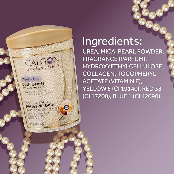 Calgon Ageless Bath Series Renewing Pearls, 16 oz. (Pack of 4)