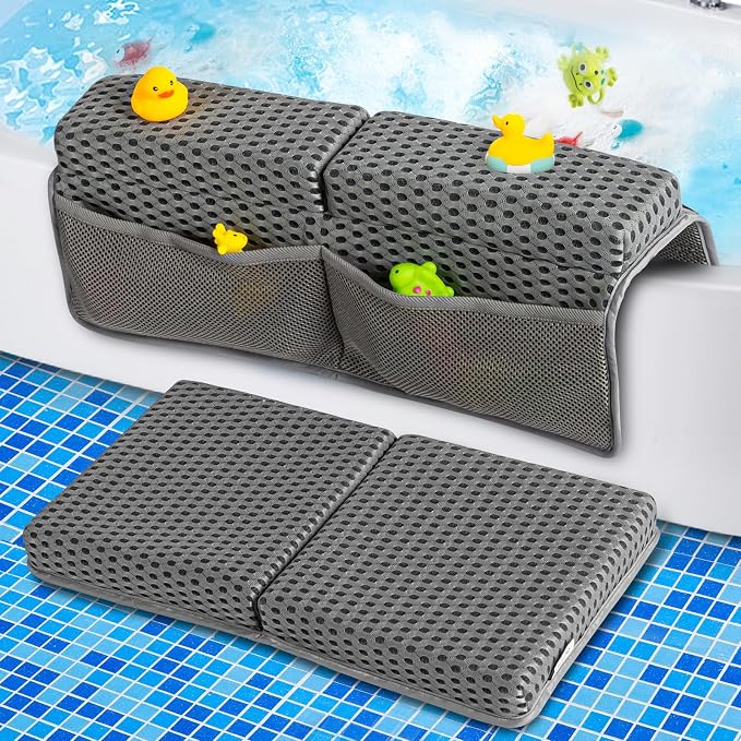 OS OMYSTYLE Baby Bath Kneeler Pad Set, Grey