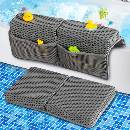 OS OMYSTYLE Baby Bath Kneeler Pad Set, Grey