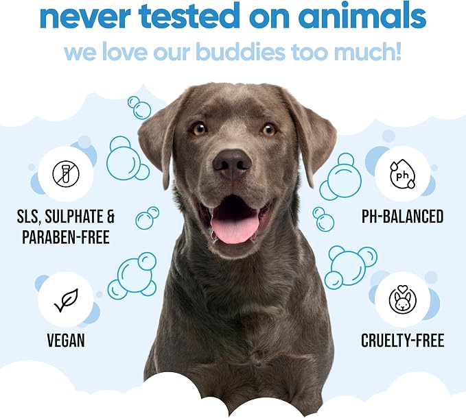 Bubblegum Dog Shampoo by Buddycare | Deep Cleansing Shampoo for Dogs | Bubblegum Scented | with Aloe Vera and Pro Vitamin B5 (169.07oz)