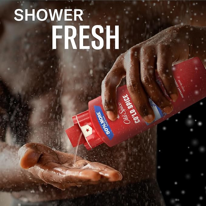 Old Spice Body Wash for Men, 24/7 Shower Fresh & Clean with Daily Use, Lasting Signature Scent, Refreshing Lather, Moisturizing Formula, Cold Spice with Cool Mint Scent, 24 oz