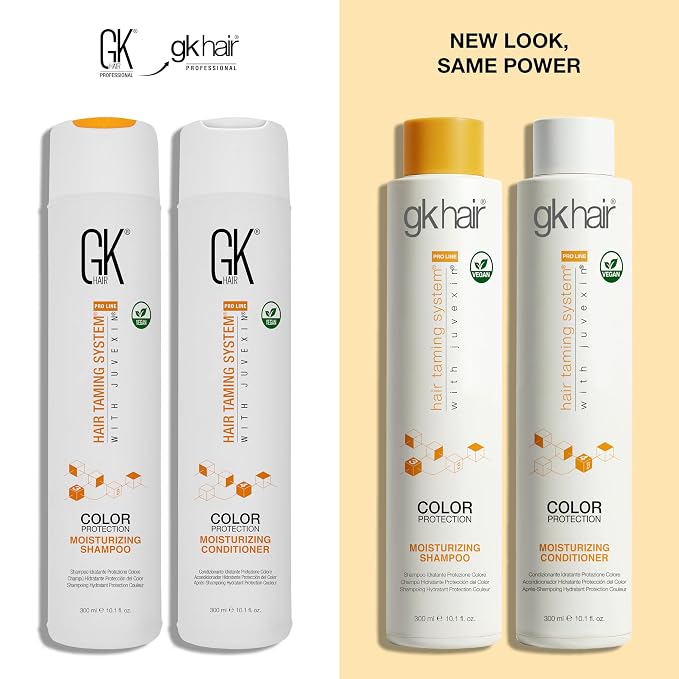 GK HAIR Keratin Shampoo and Conditioner set, Sulfate Free Moisturizing shampoo & conditioner for Color Treated Hair, Hydrating lightweight Formula for Dry, Damaged & Frizzy Hair 10.1oz each