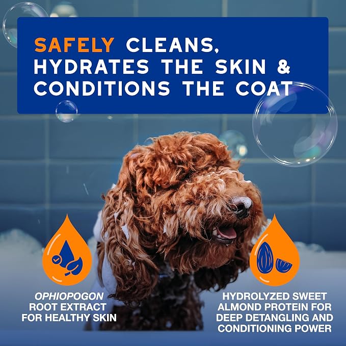 DOUXO SPA 2 in 1 Dog Shampoo and Conditioner, 16 fl oz, Hydrates the Skin, Leaves the Coat Soft and Detangled, Ultra-Safe Formula