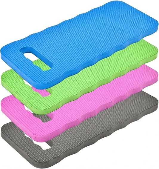 4Pcs Thick Foam Garden Kneeling Pad 16 x 7 Inches Waterproof Knee Pads for Gardening, Cushioning Kneeler Mat for Bathtub, Exercise, Yoga, Work, Cleaning Floors
