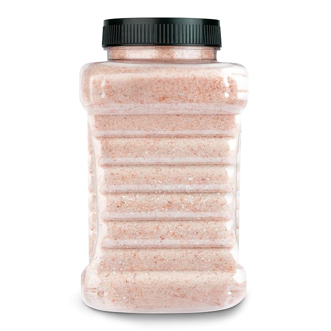 Good Tierra Himalayan Pink Salt, Extra-Fine, 2.5 lb Jar (6 Pack), Sea Salt | 84 Trace Minerals, Non-Iodized & Unrefined, Fine Grain for Cooking & Baking, Great for Canning & Bath, Kosher & Non-GMO