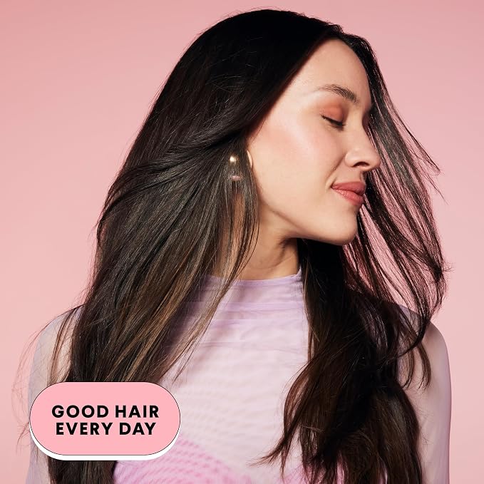 MONDAY HAIRCARE Smooth Shampoo + Conditioner Bathroom Set (2 Count) 27 oz Each For Frizzy, Coarse & Curly Hair Made with Coconut Oil, Shea Butter & Vitamin E 100% Recyclable Bottle Pink