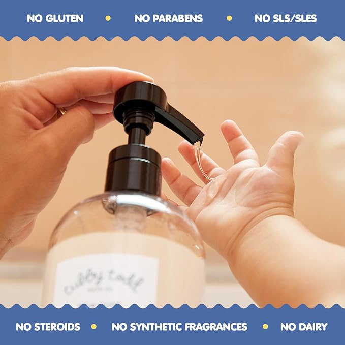 Tubby Todd Bubble Bath for Kids, Toddlers & Babies - Hypoallergenic, Non-Irritating Sensitive Skin Bubble Bath - 1 Pack, 25 fl oz - Fragrance Free