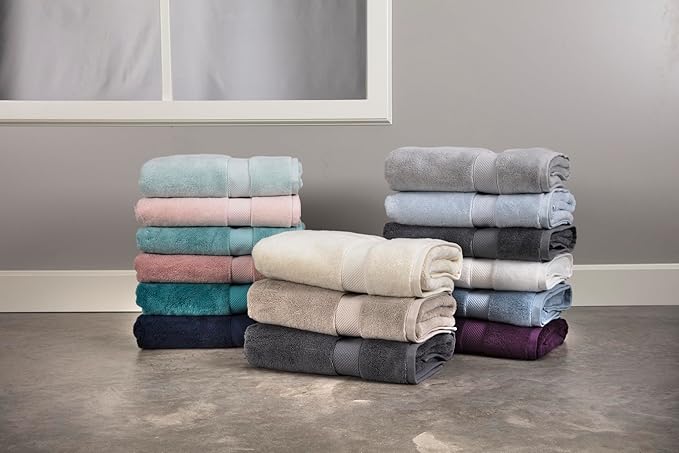 Maisonette Loft Egyptian Cotton Turkish Hand Towels - Soft, Absorbent Washcloths for Face - Ideal Quick Dry Small Towel Wash Cloth Set for Bathroom - (13" x 13", 6 Pack) - Light Pink (Petal Pink)