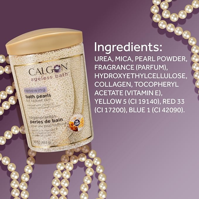 Calgon Ageless Bath Series Renewing Pearls, 16 oz. (Pack of 4)