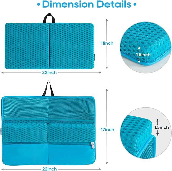 OS OMYSTYLE Baby Bath Kneeler Pad Set, Blue