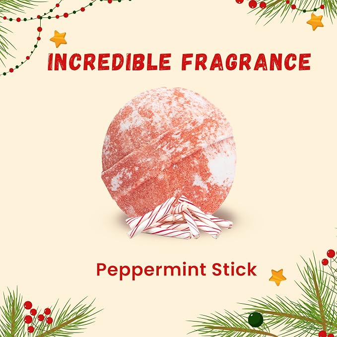 Christmas Bath Bomb for Kids with Surprise Bath Toys Inside (Gift Set) - Stocking Stuffers for Boys and Girls - Holiday Bubble Bath with Cheerful Scent, USA Made by Two Sisters