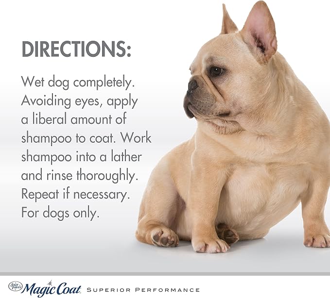 Four Paws Magic Coat Hypoallergenic Dog Shampoo, 16 oz | Soothing cucumber scent, moisturizing dog wash for itchy dry skin, dog grooming, paraben-free, dye-free, all coat types