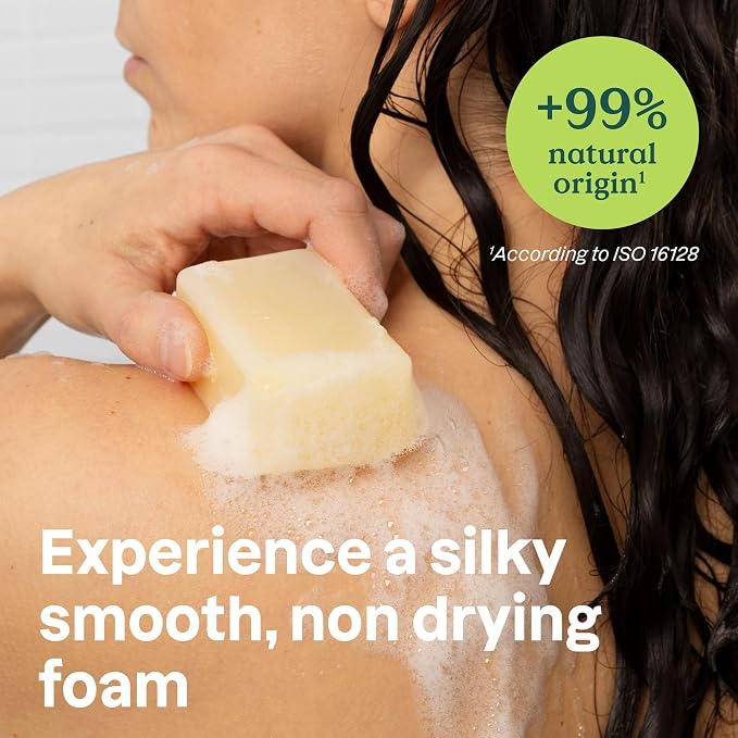 ATTITUDE Body Soap Bar, Natural Origin, Protects and Softens Dry Skin, Watercress, Indian Cress & Olive Oil, EWG Verified & Vegan, Pear & Amber, 4 Oz