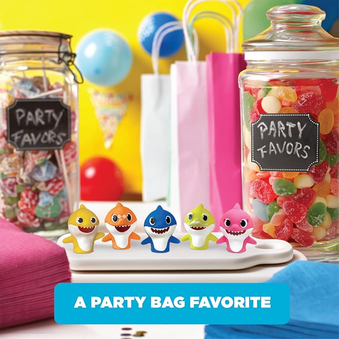 Nickelodeon Baby Shark 10 Pc Finger Puppet Set - Party Favors, Educational Story Time, Floating Pool & Beach Toys