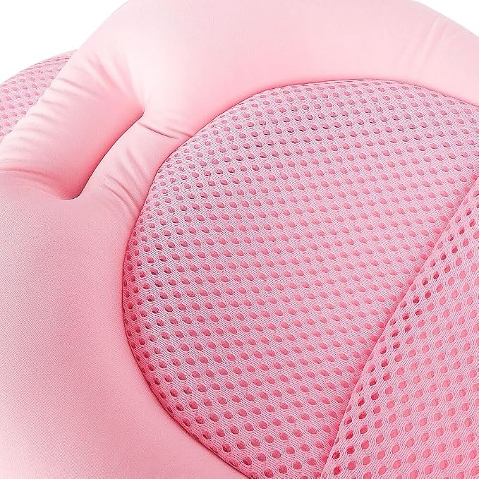 Baby Bath Seat Support Net Soft Infant Bathing Seat Support Mat Suspension Shower Pad Adjustable Non-Slip Newborn Bathtub Sling Mat Baby Sink Bather Tub Shower Net Bathtub Sit Up Mesh 0-6 Month