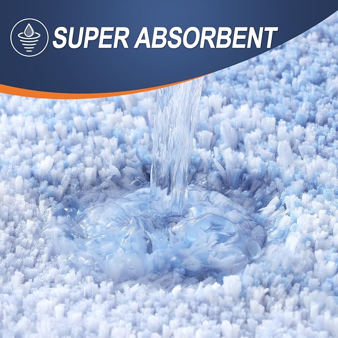 OLANLY Bathroom Rugs Mat 34x21, Extra Soft Absorbent Microfiber Bath Rugs, Rubber Backing, Quick Dry, Machine Washable Bath Mats for Bathroom Floor, Tub and Shower, Home Decor Accessories, Light Blue