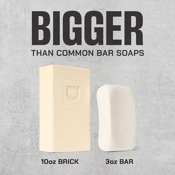 Duke Cannon Supply Co. Tropic Drift Big Brick of Soap for Men - 10 oz - Coconut + Lime Scent - Triple-Milled Men's Bar Soap - Deep-Cleansing Bath Bar