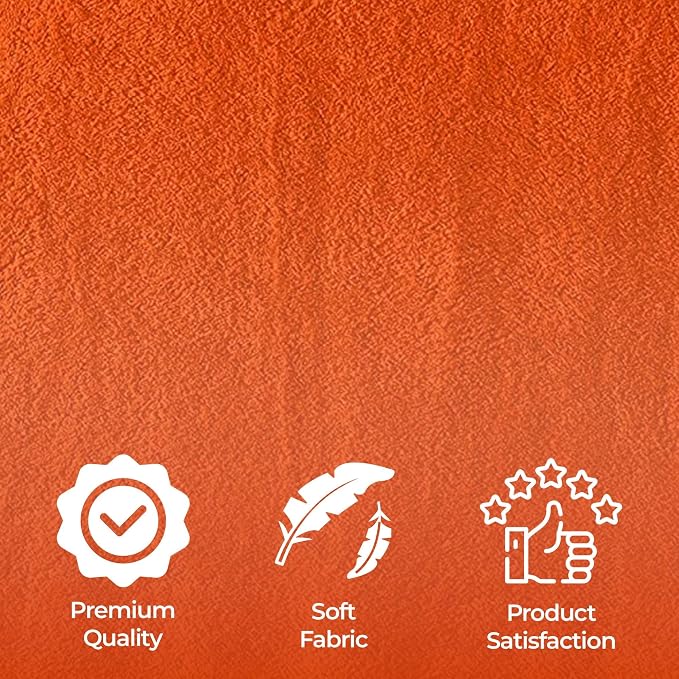 Nine West Oversized Luxury Terry Bath Sheet, Soft & Plush 40x80 Inch Extra Large Jumbo Towels, 100% Turkish Cotton (Orange)