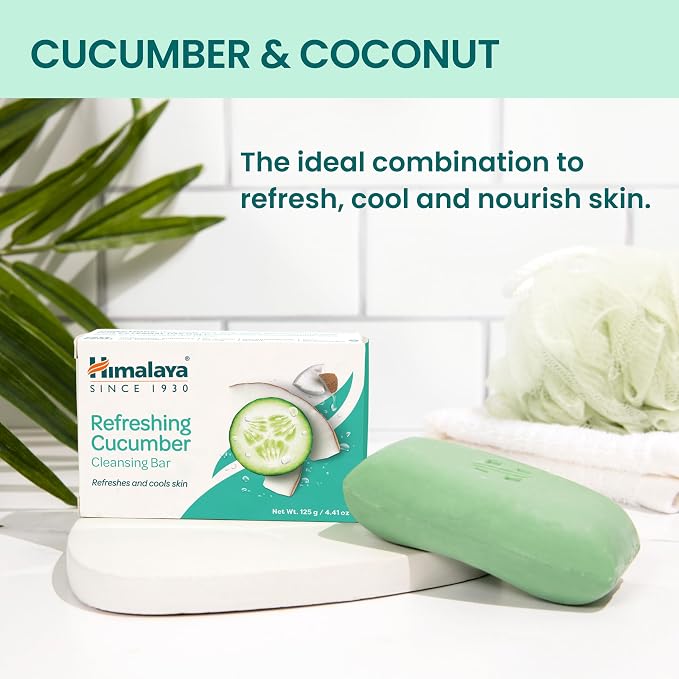 Himalaya Cleansing Bar Soap, Soap Bars for Face and Body, Face Soap Bar, Face Wash Bar, Body Soap Bars, Bath Soaps, Soft Skin, Moisturize Skin, Revitalize and Rejuvenate, 4.41 oz, 12 Pack