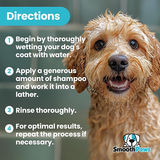 2-in-1 Natural Dog Shampoo & Conditioner – pH-Balanced for Dogs & Puppies | Gentle Oatmeal & Aloe Vera Formula for Sensitive Skin | Spiced Cucumber, Lavender & Tea Tree Scent | 16.9 oz |