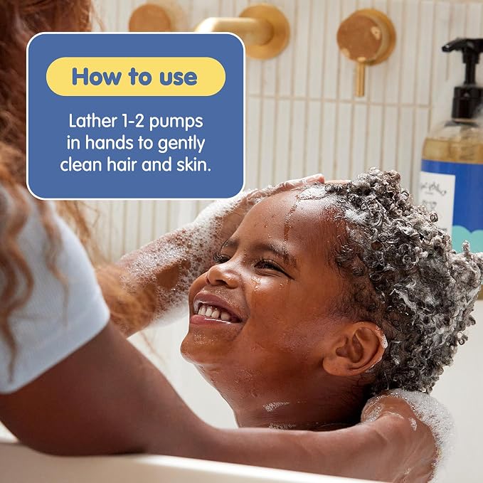 TUBBY TODD Hair + Body Wash - Baby Shampoo and Body Wash - Gentle, Natural Baby Wash for Newborns, Babies, and Toddlers - Non-Toxic and Hypoallergenic - Fragrance-Free, 2 Pack, 8.5oz & 25oz