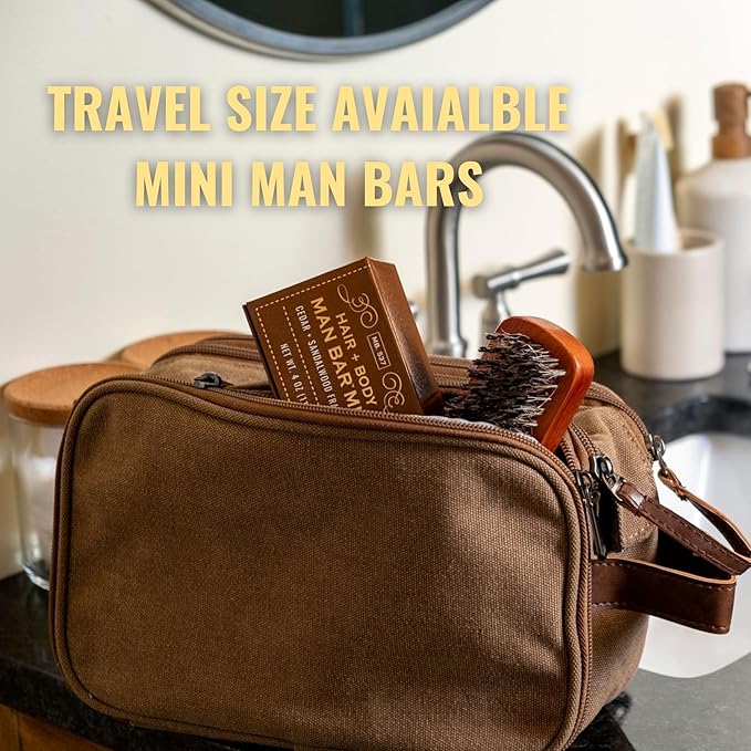 San Francisco Soap Company Exotic Musk And Sandalwood Fragrance Man Bar - Revitalizing - No Harmful Chemicals - Good for all Skin Types - Made in the USA