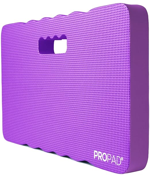 Thick Kneeling Pad, Garden Kneeler for Gardening, Bath Kneeler for Baby Bath, Kneeling Mat for Exercise & Yoga, Knee Pad for Work, Floor Foam Pad, Extra Large (XL) 18 x 11 x 1.5 Inches, Purple