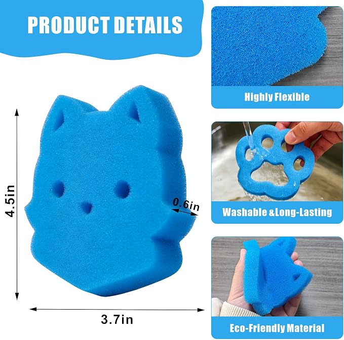 6Pcs Pet Hair Remover for Laundry, Effective Cat & Dog Hair Catcher for Washer & Dryer, Lint and Fur Remover for Clothes, Bedding