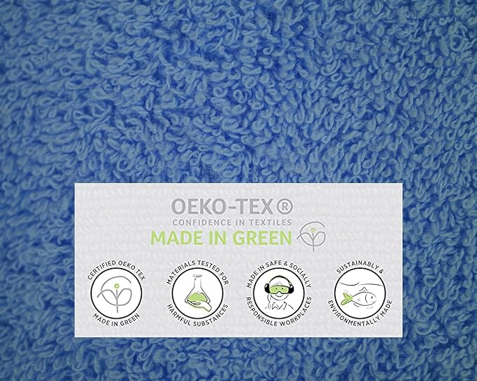 100% Cotton Luxury Bath Sheets - Pack of 2 (35" x 70") | Super Soft, Quick-Dry & Highly Absorbent Towels for Bathroom, Home, Spa & Gym (Sky Blue)